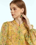 SIXDO Voile Flared Dress for Women
